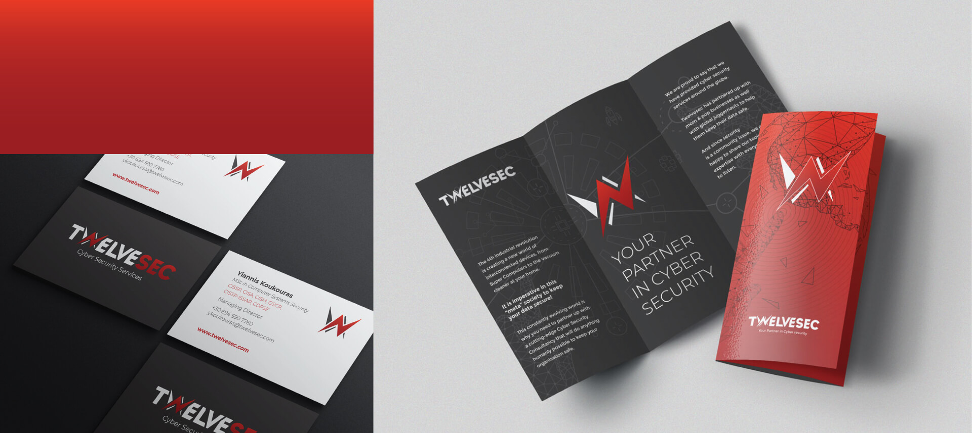 Twelvesec Business Cards & Trifold